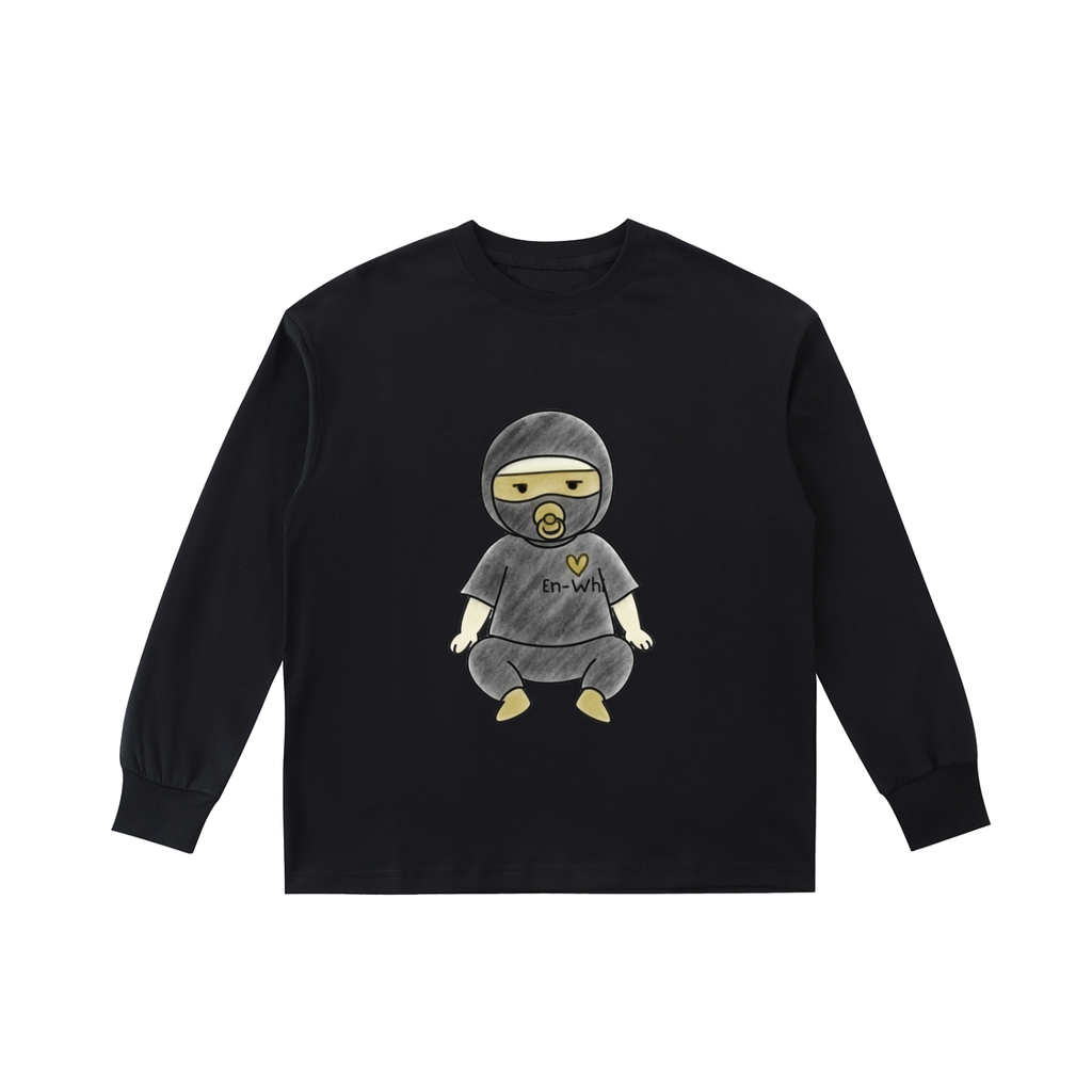 Kids' Quick-Dry Cotton Long-Sleeve Tee