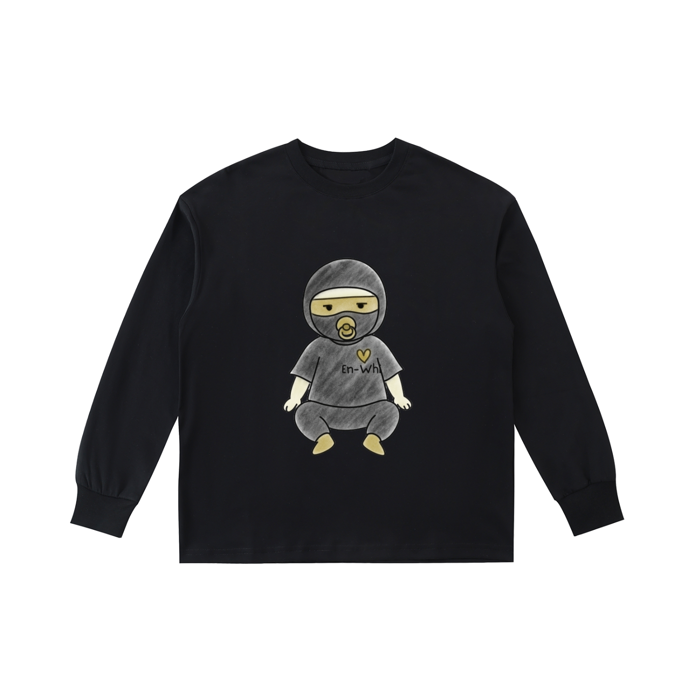 Kids' Quick-Dry Cotton Long-Sleeve Tee