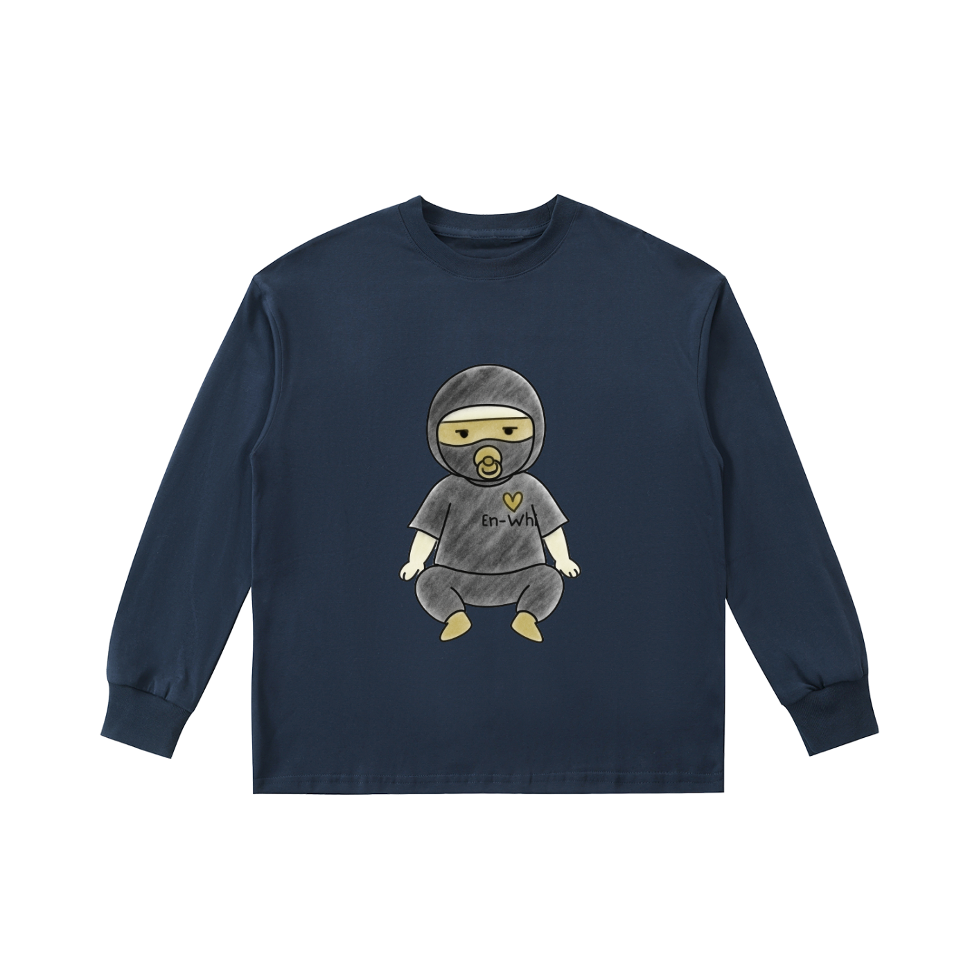 Kids' Quick-Dry Cotton Long-Sleeve Tee