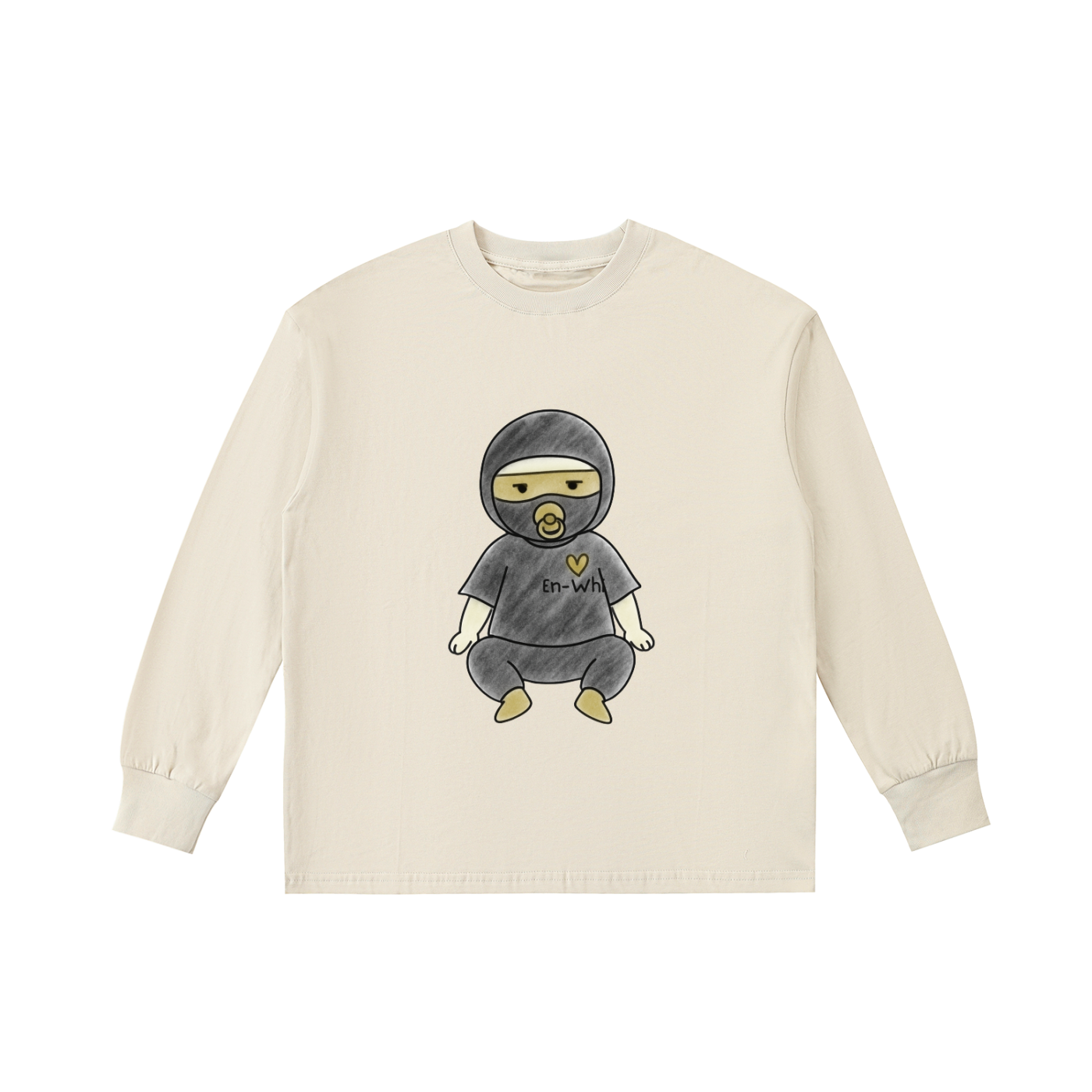 Kids' Quick-Dry Cotton Long-Sleeve Tee