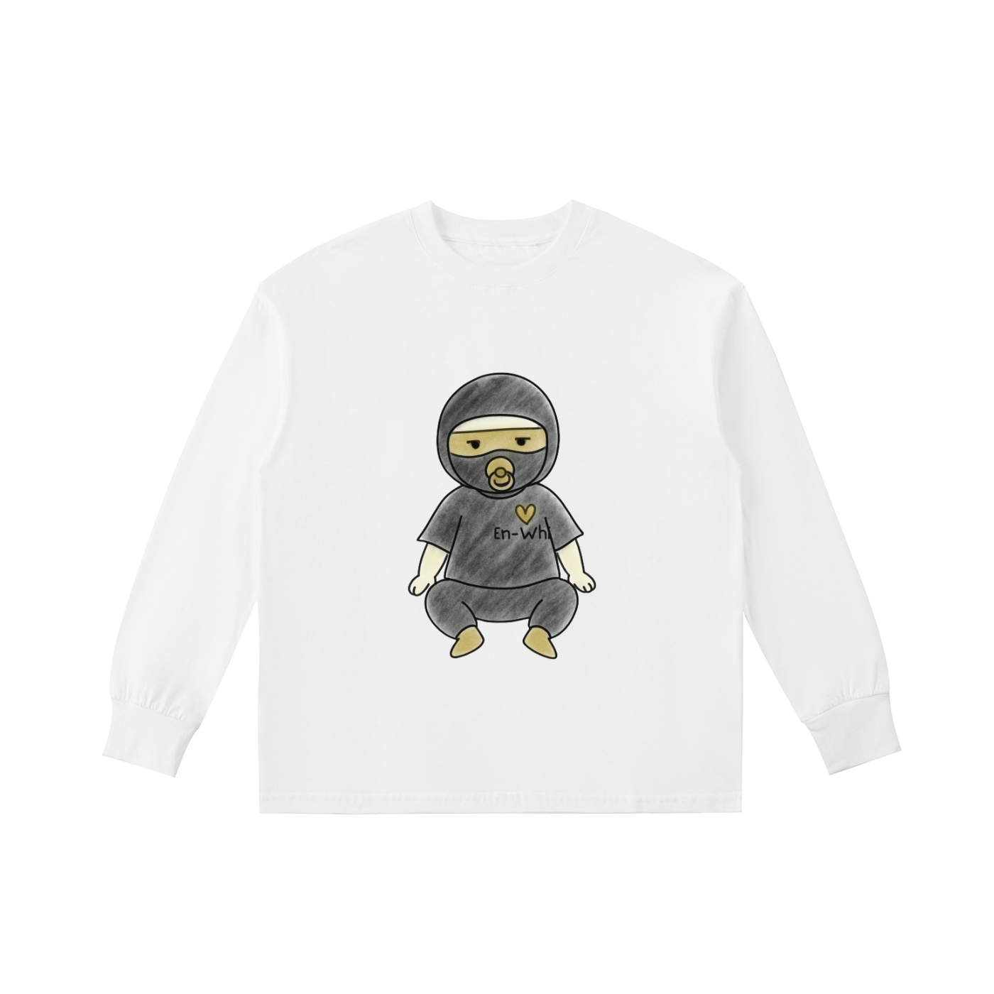 Kids' Quick-Dry Cotton Long-Sleeve Tee